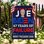 8TM. Joe Biden 47 Years-30x40 Garden Flag Mockup 6