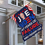 8TM. Joe Biden 47 Years-30x40 House Flag Mockup 6