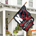 2TM. No Ghouls Or Wraiths (flag) 30x40 House Flag Mockup 7