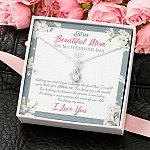 To My Beautiful Mom On My Wedding Day Thank You For Being My Mom Mother Of The Bride Alluring Beauty Necklace