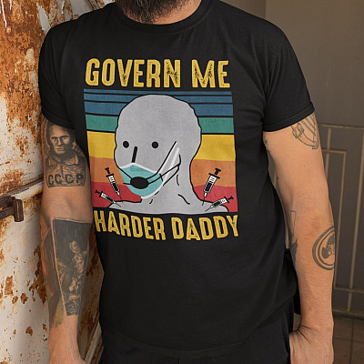 Alternative view of Govern Me Harder Daddy Funny Vintage Retro T-Shirt