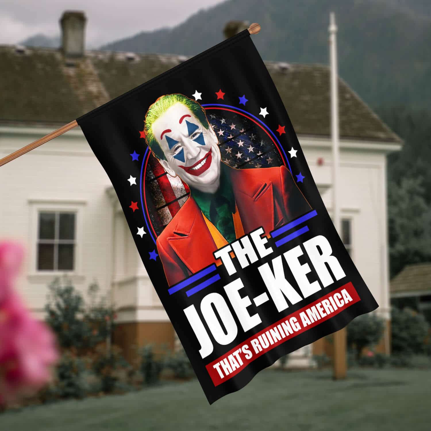 30x40 House Flag Mockup 4