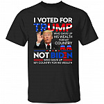 I Voted For Trump Tshirt, Black, Unisex T-Shirt