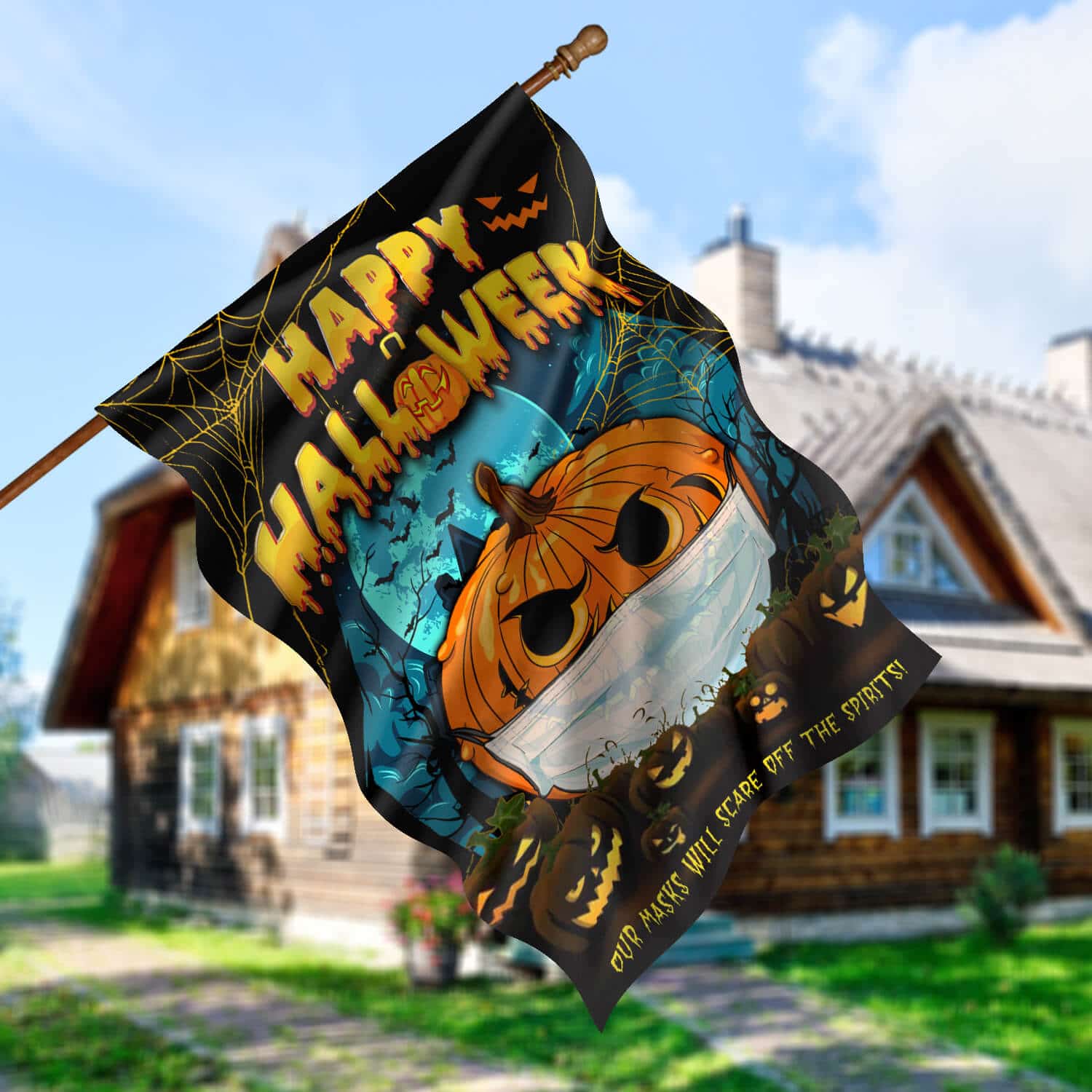 30x40 House Flag Mockup 5