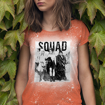 Alternative view of Sanderson Squad Funny Halloween Sublimation Bleached T-Shirt - Hocus Pocus Witch Custom Bleach Shirt