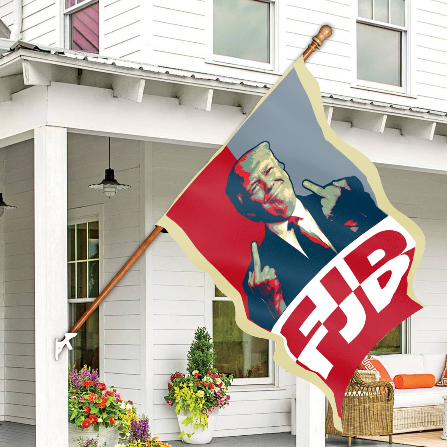 30x40 House Flag Mockup 7