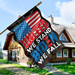 8LV. Biden We Fall (flag) 30x40r House Flag Mockup 5
