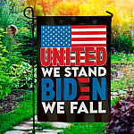8LV. Biden We Fall (flag) 30x40r Garden Flag Mockup 1