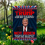 3O. Voted For Trump-30x40 Garden Flag Mockup 5