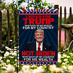 3O. Voted For Trump-30x40 Garden Flag Mockup 6