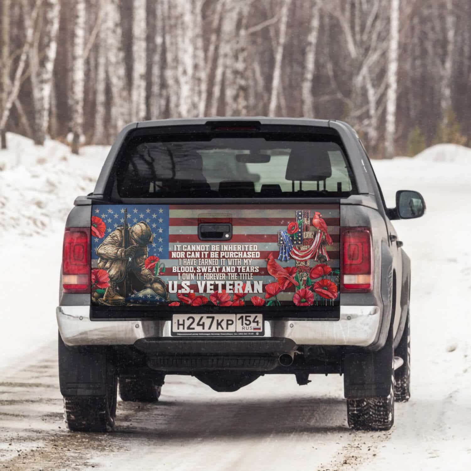 1TM. Inherited Purchased Veteran Tailgate Tailgate Wrap Mockup 6