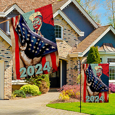 Alternative view of Trump 2024 Patriotism Garden Flag - House Flag - Trump Flag Take America Back 2024
