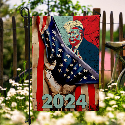 Trump 2024 Patriotism Garden Flag - House Flag - Trump Flag Take America Back 2024