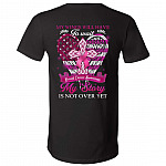10VT. My Wings Will Have Breast Cancer, Black, V-Neck T-Shirt 10VT. My Wings Will Have Breast Cancer, Black, V-Neck T-Shirt