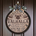 4LV. Welcome to Valhalla (Circle Door Sign) (1) Door Sign Mockup 7
