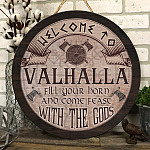 4LV. Welcome to Valhalla (Circle Door Sign) (1) Door Sign Mockup 6