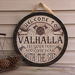 4LV. Welcome to Valhalla (Circle Door Sign) (1) Door Sign Mockup 4