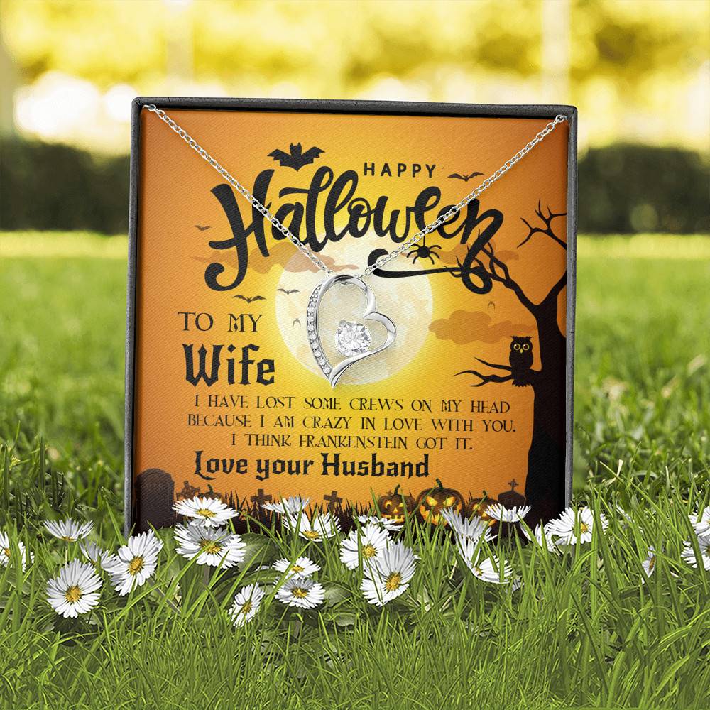 Personalized To My Ghoulmate Soulmate Crazy In Love With You Halloween Couple Forever Love Necklace - To My Boo Halloween Necklace Personalized To My Ghoulmate Soulmate Crazy In Love With You Halloween Couple Forever Love Necklace - To My Boo Halloween Necklace
