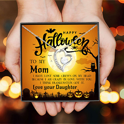 Alternative view of Personalized To My Ghoulmate Soulmate Crazy In Love With You Halloween Couple Forever Love Necklace - To My Boo Halloween Necklace
