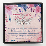 You'll Be Missed A Dragonfly Represents Courage Success And Hope Dragonfly Necklace - Gift for Coworker Leaving for New Job - Dragonfly Necklace