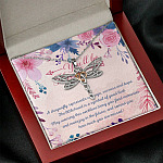 You'll Be Missed A Dragonfly Represents Courage Success And Hope Dragonfly Necklace - Gift for Coworker Leaving for New Job