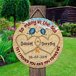 6VT. So Many In The Sea Turtle (Sample Design) Door Sign Mockup 2