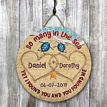 6VT. So Many In The Sea Turtle (Sample Design) Door Sign Mockup 8