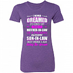 I Never Dreamed I'd End Up Beis T-Shirt, Purple Rush, Premium Ladies T-Shirt