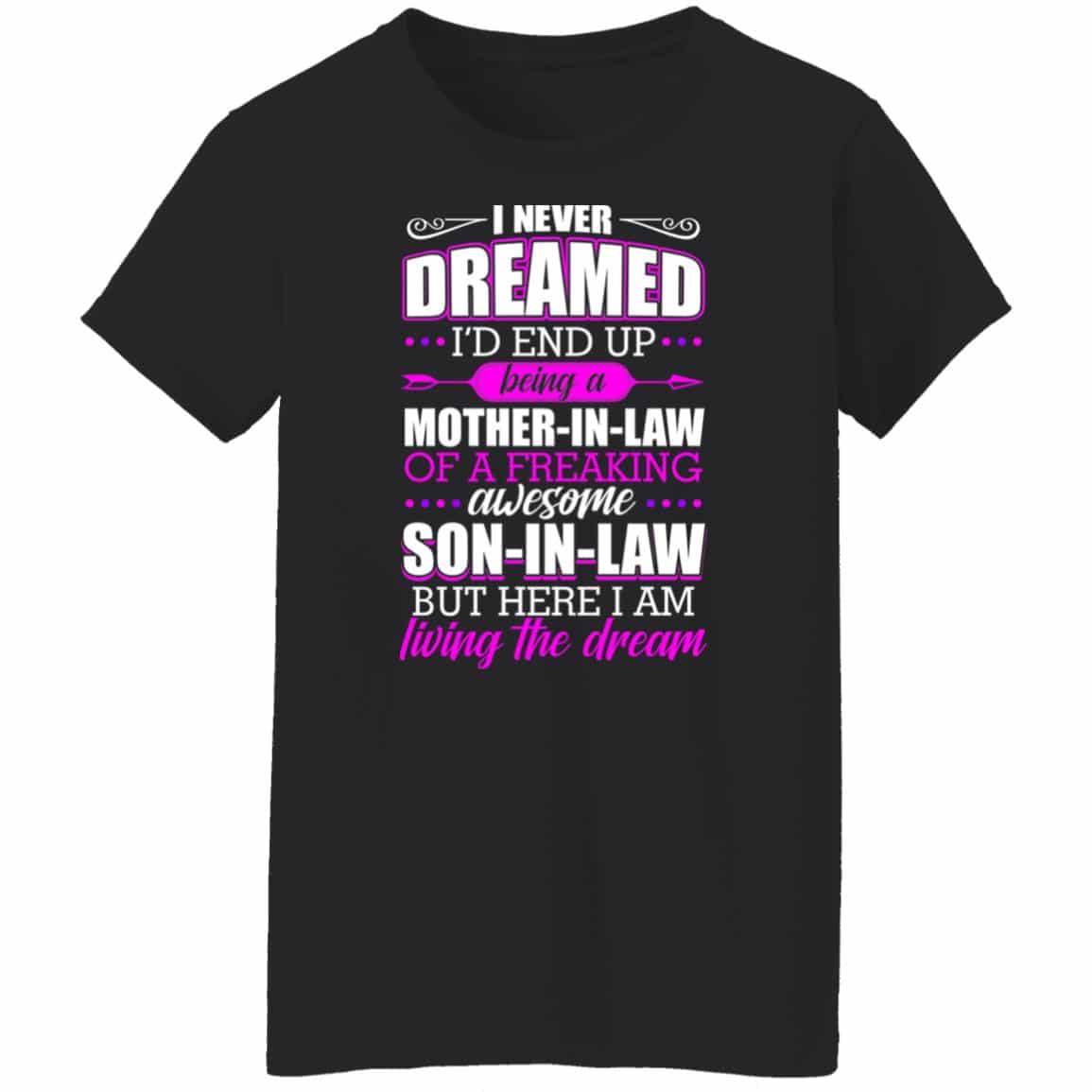 I Never Dreamed I'd End Up Beis T-Shirt, Black, Ladies T-Shirt