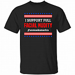 3VT. Full Facial Nudity, Black, Unisex T-Shirt