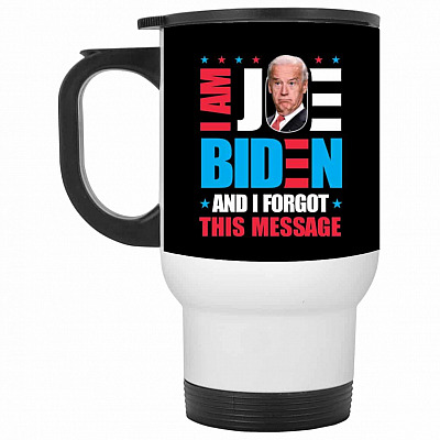 14 oz. White Travel Mug