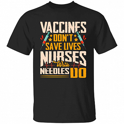 1N.Vaccines Dont Save Lives (4), Black, Unisex T-Shirt
