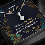 To My Beautiful Mother Today A Groom Tomorrow A Husband Forever Your Son Alluring Beauty Necklace