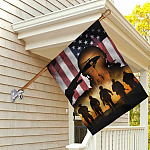 4NH. American Veteran Flag House Flag Mockup 2