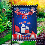 Abraham Lincoln Presidents Day Garden Flag - House Flag - Wall Flag - President Day Decorations