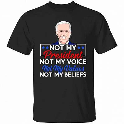 Not My President Tshirt, Black, Unisex T-Shirt