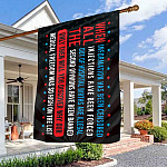 American Medical Freedom No Vaccine Mandates Decorative Indoor Outdoor Flag - House Flag