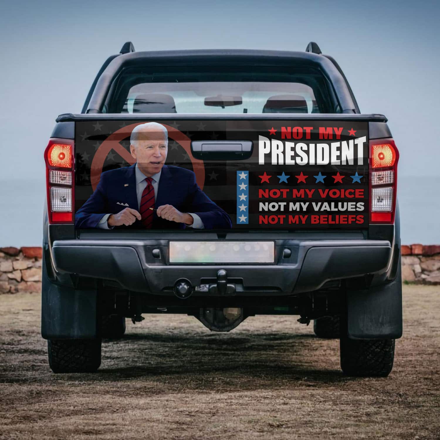 Joe Biden Tailgate Wrap - o9yqeqi