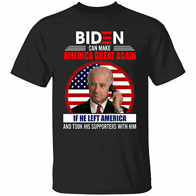 5VT. UU TIEN Biden Can Make America, Black, Unisex T-Shirt