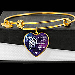 I'm Not A Widow I'm A Wife To A Husband With Butterfly Wings Heart Pendant Necklace - In Memory Of Husband Remembrance Necklace