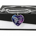 I'm Not A Widow I'm A Wife To A Husband With Butterfly Wings Heart Pendant Necklace - In Memory Of Husband Remembrance Necklace