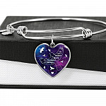 I'm Not A Widow I'm A Wife To A Husband With Cardinal Wings Heart Pendant Necklace - In Memory Of Husband Remembrance Necklace