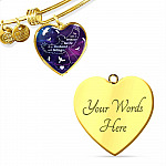 I'm Not A Widow I'm A Wife To A Husband With Cardinal Wings Heart Pendant Necklace - In Memory Of Husband Remembrance Necklace