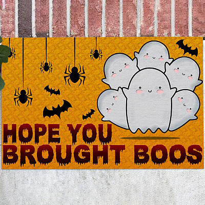 Hope You Brought Boos Halloween House Doormat - Outdoor Indoor Doormat - Boos Halloween Doormat