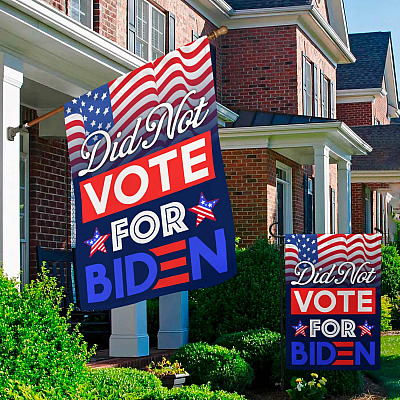 Alternative view of Did Not Vote For Biden Flag - Anti Biden Pro America Garden Flag - House Flag - Wall Flag