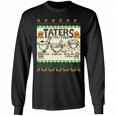 taters, Black, Long Sleeve