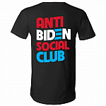 1Th U?U TIE?N. Anti Biden Social Club Tee, Black, V-Neck T-Shirt 1Th U?U TIE?N. Anti Biden Social Club Tee, Black, V-Neck T-Shirt