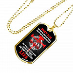 For God So Loved The World That He Gave His Only Begotten Son Dog Tag Pendant Necklace