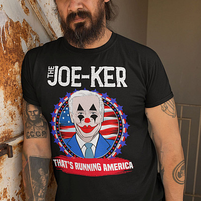 Alternative view of Buck Fiden The Joe-Ker Biden Clown That's Running America T-Shirt - Impeach Biden Sucks Not My President Shirt