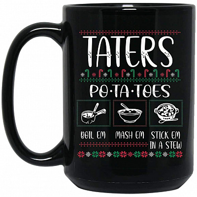 15 oz. Black Mug